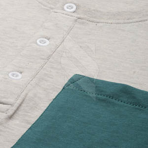 Ensemble deux pièces T-shirt et short, style tendance, taille élastique, léger, séchage rapide, respirant, durable, haute qualité, contrasté - Product Image 4