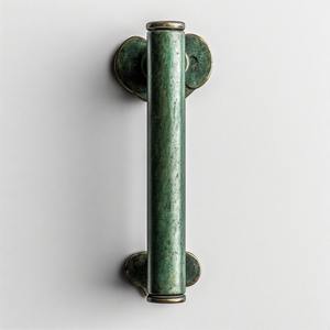 Tirador de puerta de latón macizo de diseño moderno con acabado antiguo para dormitorio, cocina, baño, interiores de primera calidad - Product Image 2