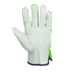 Gants de travail en cuir antidérapants de qualité supérieure, texture lisse, résistants à l'abrasion, manchette droite, gants de sécurité générale - Product Image 3