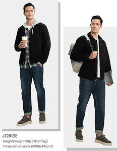 <b>Mens</b> <b>Corduroy</b> Bomber <b>Jacket</b> Lightweight Zip Up Casual Vintage Fall Varsity <b>Jacket</b> with Pockets - Product Image 4