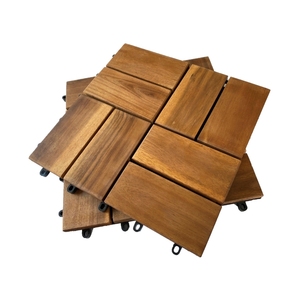Viet Wood, azulejos modernos para exteriores de madera de Acacia, teca Lisa para jardín, balcón, Patio, cocina, fácil Insta, impermeable, PVC - Product Image 1