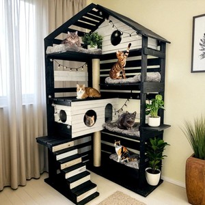 Mobilier d'intérieur de luxe pour animalerie CD25 en bois massif avec cadre ouvert pour le salon OEM du Vietnam - Product Image 3