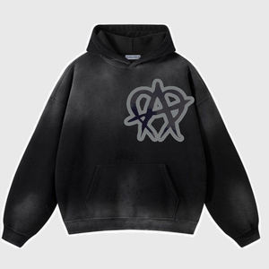 New Arrivals <b>Men</b> Distressed <b>Hoodies</b> High Quality Sublimated Printed Logo Drop Shoulder <b>Hoodies</b> - Product Image 1