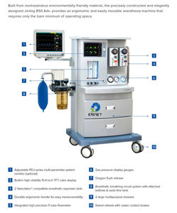 EUR PET Discount Hospital Portátil Cirurgia Anestesia Equipamento Humano e Veterinário Anestesia Máquina - Product Image 6