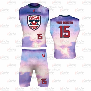 Conjuntos de uniformes de fútbol americano con bandera 7v7 de alta calidad OEM, ropa deportiva y de equipo personalizada, diseño transpirable - Product Image 5