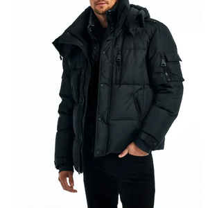 Manteau d'hiver personnalisé de haute qualité pour hommes Veste en duvet à capuche légère Veste polaire épaisse à bulles pour hommes - Product Image 1