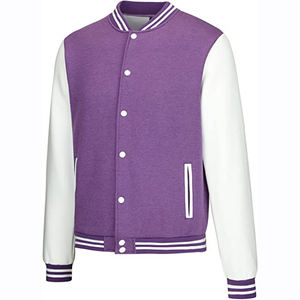 Chaqueta Varsity de Lana Reversible, Ecológica, Resistente al Viento y Transpirable para Hombre, con Cierre Cruzado y Bordado Personalizado - Product Image 3