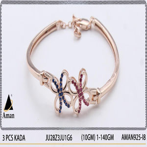 Bracelet fin en argent 925 pour femmes de créateur Bijoux Kada à motifs ethniques - Product Image 2