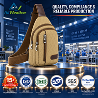 Sac bandoulière compact personnalisé X-PAC, résistant à l'eau, sac de poitrine, fermeture éclair, rangement multi-couches pour les voyages