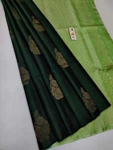 ส่าหรีไหม kanchivaram pethani นุ่มบริสุทธิ์สำหรับสวมใส่งานปาร์ตี้ - Product Image 5