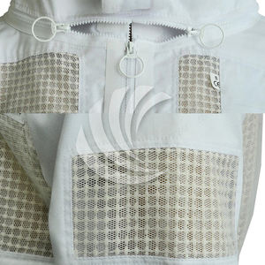 White-Color Professional Cotton Full-Body Beekeeping <b>Suit</b> With Veil-Cover <b>Bee</b>-Proof Protection <b>Suit</b> for Beekeepers - Product Image 2