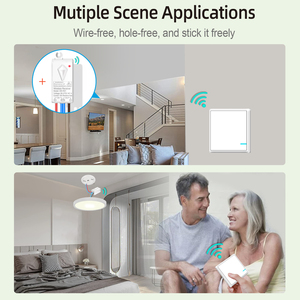 Phòng khách sạn Ánh sáng chuyển đổi không thấm nước RF433 1-gang điều khiển không dây Kit với 10A Receiver đa-từ xa hỗ trợ chuyển đổi không dây - Product Image 5