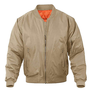 2025 haute qualité drapeau impression Hip Hop personnalisé épais moto pilote aviateur vêtements de sport mâle bombe varsity vestes - Product Image 1