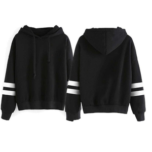 Sweat à capuche 100% coton de luxe pour femmes Pull surdimensionné de style coréen avec logo avant de luxe lourd Vêtements de rue d'hiver - Product Image 5