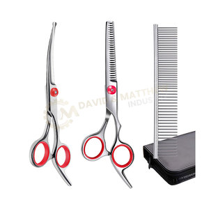 Nuevo Kit de tijeras de adelgazamiento de acero inoxidable profesional personalizado para herramientas de aseo de mascotas - Product Image 1