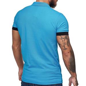 Algodón de manga corta para hombre de la mejor calidad para Polos Diseño personalizado con patrón sólido Ropa informal transpirable - Product Image 5