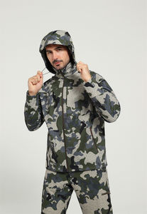 Veste d'hiver imperméable en nylon à doublure pour la chasse, motif imprimé, manches longues, chaude, pour hommes, uniforme de chasse personnalisé - Product Image 4
