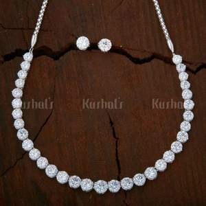 92.5 Silver Necklace 147823 for Wedding Occasions - Product Image 3