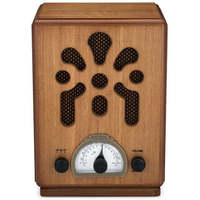 Radio AM/FM classique de style rétro vintage avec Bluetooth - Extérieur en bois véritable fait main - Haut-parleur intégré Modèle VR43