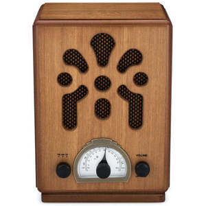 Classic <b>Vintage</b> Retro Style AM/FM <b>Radio</b> with Bluetooth - Handmade Real Wood Exterior - Built-in Speaker Model VR43 - Product Image 4