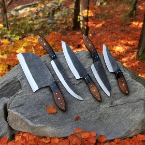 ด้ามไม้วอลนัทแบบเต็ม6 "ด้ามมีดสกินเนอร์ทำด้วยมือเหล็กกล้าคาร์บอนใช้งานในครัว - Product Image 2