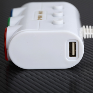 3-Way Led Xe Thuốc lá nhẹ hơn với 12V-24V adapter DC + 2 cổng USB 12V xe sạc ổ cắm Splitter cắm - Product Image 6