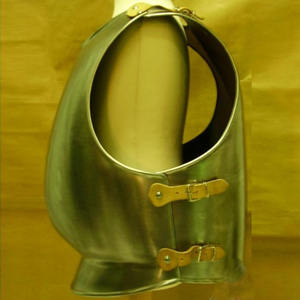 Plastron italien durable du quinzième siècle réplique historique acier laiton fer armure Style Antique fait à la main adulte portable - Product Image 3