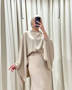 Robe de soirée longue classique en satin écologique, antistatique, respirante, ornée de perles de cristal, luxueuse, style vintage, idéale pour mariée - Product Image 2