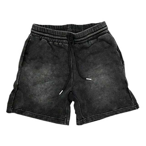 2025 nouveau Style hommes vêtements cordon lavage à l'acide Shorts coton Vintage Jogging Shorts impression personnalisé lavage à l'acide Shorts pour hommes - Product Image 6