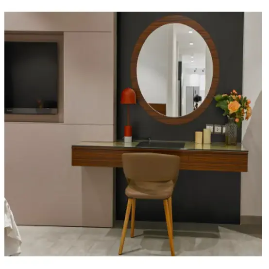 Высокое качество древесный шпон PU краска современная вилла косметический туалетный столик с гарантией 12 месяцев