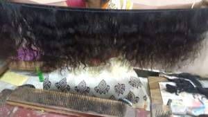 Cheveux vierges en vrac naturels des extensions de cheveux humains du temple indien du sud brut non traité des extensions de cheveux humains du temple - Product Image 4