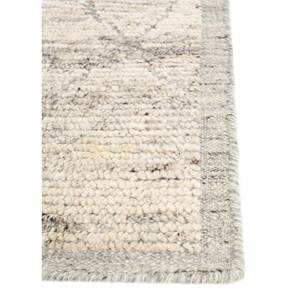 พรมขนสัตว์ถักมือสีเบจและสีน้ำตาล ลายแบบนามธรรมสไตล์โบโฮ สำหรับห้องนั่งเล่นวัยรุ่น ห้องโถง ใช้ในบ้าน-รุ่น Skwl-372 - Product Image 4