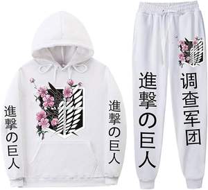 Nouveauté, best-seller, survêtement de haute qualité pour hommes 2024, sweat-shirt à capuche Streetwear Attack Titan, survêtements tendance - Product Image 1
