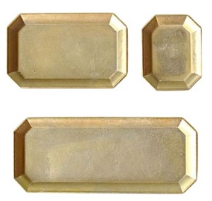 Bandeja de barra de metal con acabado brillante de forma redonda simple Bandeja para servir alimentos - Product Image 3