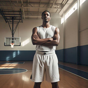 Baggy High <b>Drawstring</b> Waist Mesh Shorts Men Football Basketball 100% Polyester Mesh Shorts Men's - Product Image 3