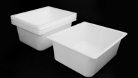 Bacs Gastronorm GN en Polypropylène pour Stockage Alimentaire, Buffets, Traiteur, Cuisine Professionnelle – Formats 1/2, 1/4, 1/8 – Vente en Gros