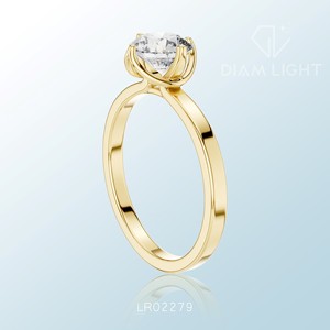 Anillo de Racimo Redondo con Claridad VS, Color F Certificado, Diseño Elegante, Brillante, Joyería de Piedras Preciosas Atemporal para Ocasiones Especiales - Product Image 4