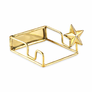 ที่วางกระเบื้องทองเหลืองหรูหราแบบใหม่ สำหรับกระเบื้องขนาดเล็ก ดีไซน์นกสุดหรู งานแฮนด์เมด สำหรับวางกระเบื้องชื่อ ของขวัญตกแต่ง - Product Image 4