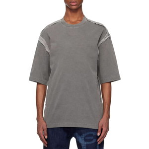 เสื้อยืดพิมพ์ลายแฟชั่นฤดูร้อน ผ้าคอตตอนถัก 100% น้ำหนัก 220 กรัม สไตล์วินเทจ ทรงปกติ ระบายอากาศได้ดี ไหล่ตก พร้อมโลโก้แบบกำหนดเอง - Product Image 3