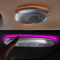 Altavoces de Techo Traseros W222 con Luz Ambiental, Altavoces de Techo con Luz Ambiental LED de 64 Colores para Benz Clase S/E/C/GLC W213 W205 X253