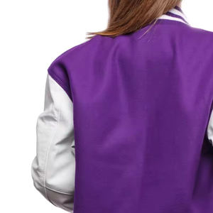 Chaqueta universitaria elegante de talla grande para mujer, ropa informal de manga larga, chaqueta universitaria cálida de Color personalizado de tendencia para mujer - Product Image 5