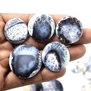 High Quality 100% Natural <b>White</b> Dendrite Opal Loose Gemstones Best Quality Cab for Making Jewelry Calibrated Size Mix Shape - Product Image 5