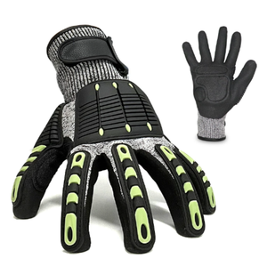 TPR petrol sahası inşaat endüstriyel kesim dayanıklı koruma guantes de impacto emniyet mekanik çalışma darbe eldiven - Product Image 1