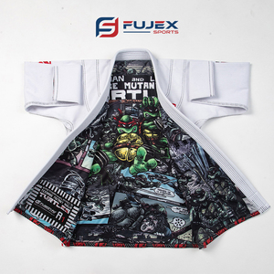 ชุดยิวยิตสูบราซิลยอดนิยม ผ้าเพิร์ลวีฟ ชุดยูโด พิมพ์ลายดิจิทัล ผ้าฝ้ายยืด 100% ชุดศิลปะการต่อสู้ - Product Image 2