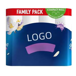 Papier toilette en rouleau jumbo de qualité supérieure, 3 plis, en pulpe de bambou, 15 g/m², résistant et doux, jetable, lavable et biodégradable pour usage domestique - Product Image 2