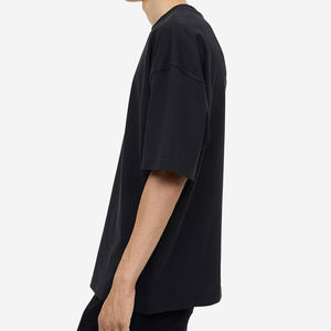 Camiseta de calidad superior para hombre, Camiseta con hombros caídos, de gran tamaño 2024, dobladillo curvo, % 100 personalizado, ropa de calle informal de algodón, camisas Unisex - Product Image 4