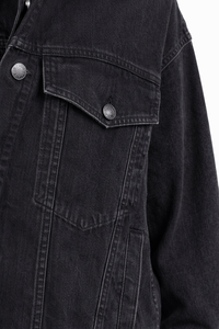 แจ็คเก็ตยีนส์ผู้หญิงคุณภาพพรีเมียม ผ้าถัก ระบายอากาศ กันลม ทรงโอเวอร์ไซส์ สไตล์วินเทจ แจ็คเก็ตยีนส์ลำลอง สตรีทแวร์ - Product Image 3