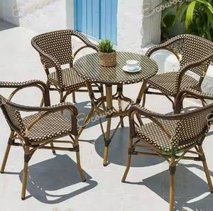 Bistro Patio rotin osier jardin balcon jardin Patio extérieur salle à manger chaise Table pour la maison salle à manger hôtel restauration Restaurant café - Product Image 3