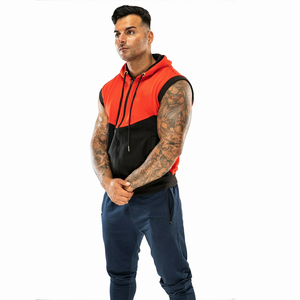 เสื้อฮู้ดแขนกุดฟิตเนสสำหรับผู้ชายผ้าซับเหงื่อเหมาะสำหรับการฝึกออกกำลังกายหรือออกกำลังกาย - Product Image 5