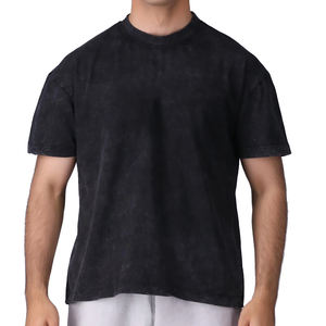 เสื้อยืดวินเทจแบบกรดซักได้ขนาดพิเศษทำจากวัสดุคุณภาพดี - Product Image 1